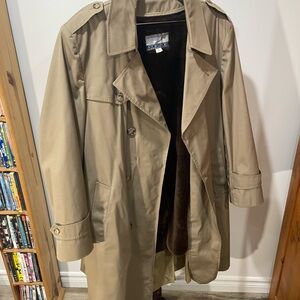 Men's Tan Trench Coat with removable lining